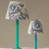 Ancient Columns Blue 12" Tapered Lampshade