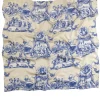 Ancient Columns Blue Silk Scarf