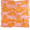 Ancient Columns Orange Silk Scarf