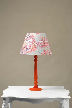 Ancient Columns Pink 14" Tapered Lampshade