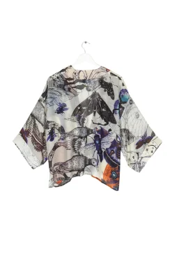 Butterflies Cobalt Kimono