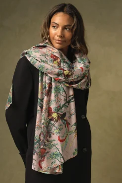Chinoiserie Pink Scarf