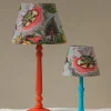 Eccentric Blooms Putty 12" Tapered Lampshade