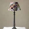 Eccentric Blooms Putty 14" Tapered Lampshade