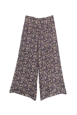 Floral Paisley Blue Palazzo Pant
