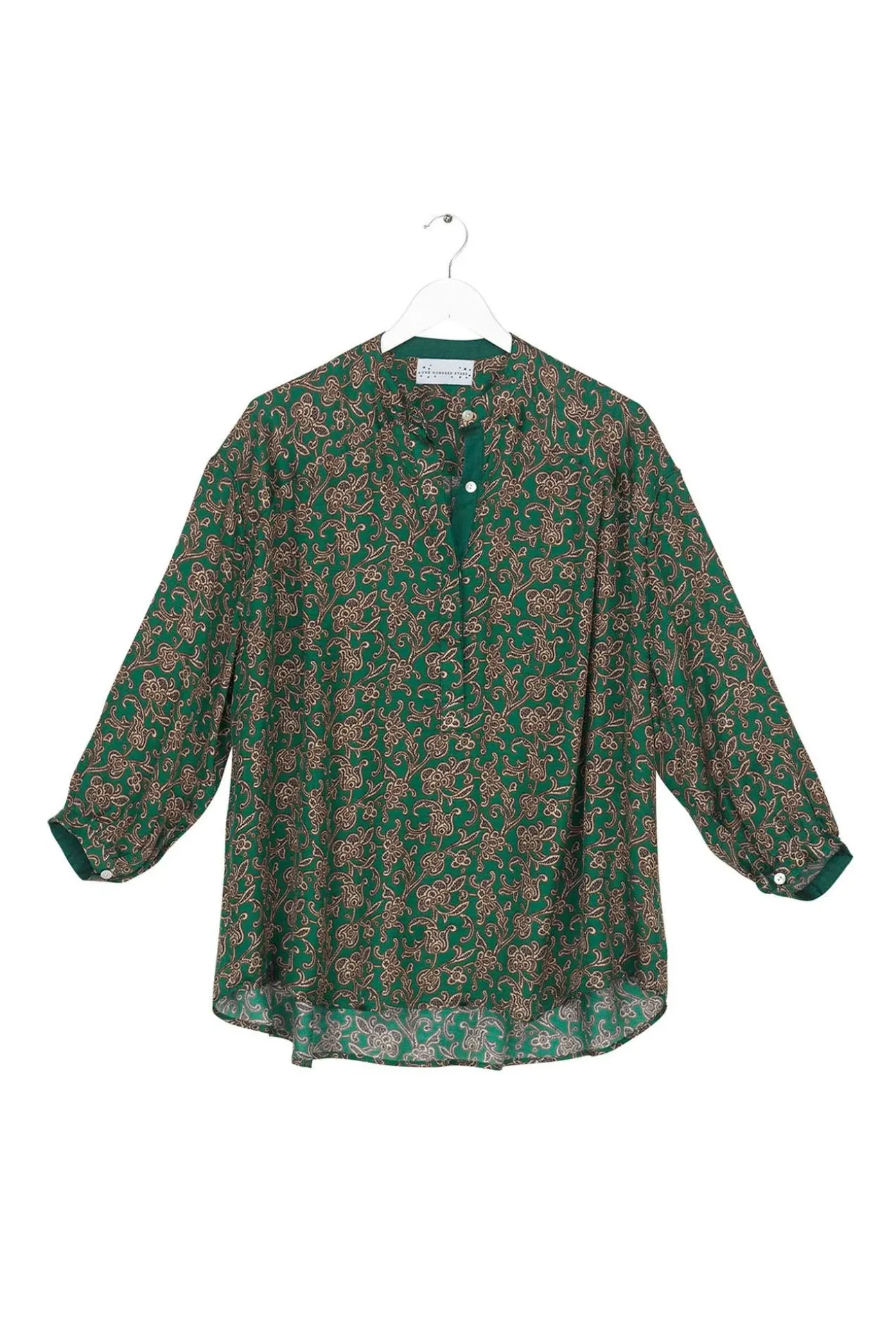Floral Paisley Green Darcy Shirt