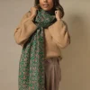 Floral Paisley Green Scarf