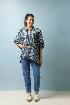 Jaipur Blue Tunic Top