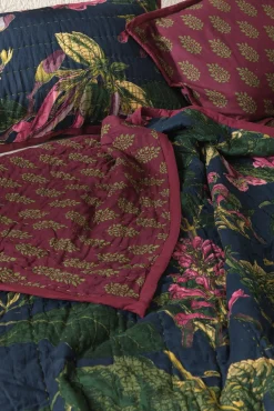 Kew Magnolia Blue Bedspread