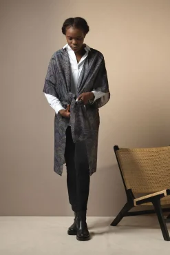 Marbled Indigo Throwover