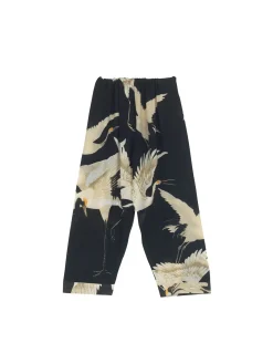 Stork Black Crepe Lounge Pants
