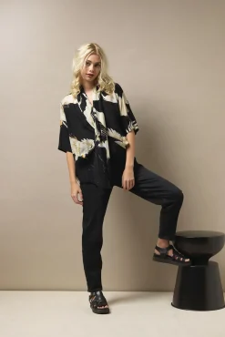 Stork Black Rachel Top