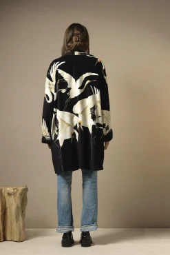 Stork Black Velvet Boyfriend Jacket