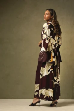 Stork Burgundy Wrap Jacket