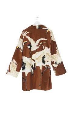 Stork Cigar Velvet Boyfriend Jacket