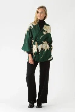 Stork Forest Green Wrap Jacket