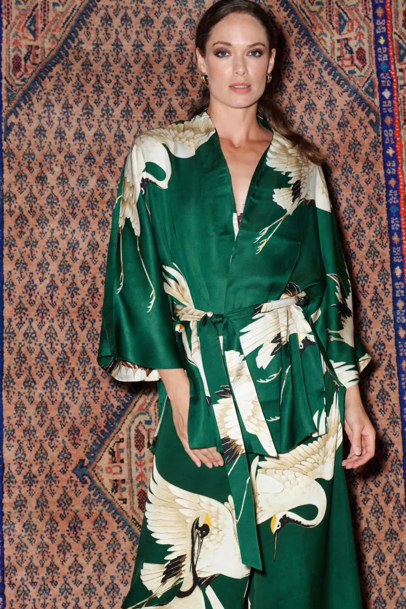 Stork Forest Palazzo Pant