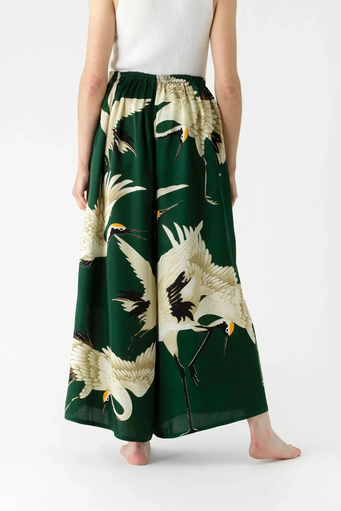Stork Forest Palazzo Pant