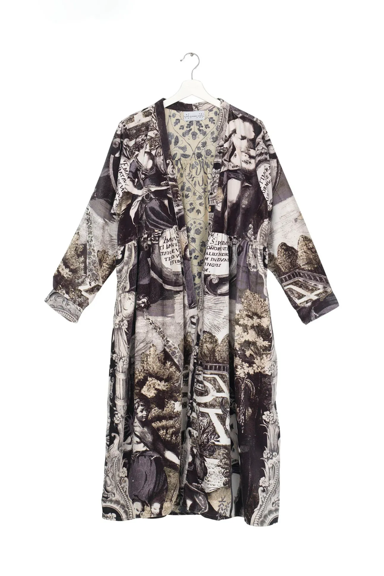 Sunburst Grey Velvet Duster