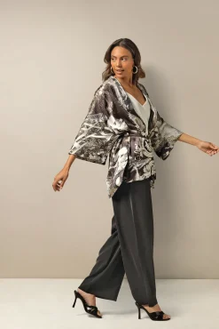 Sunburst Grey Wrap Jacket