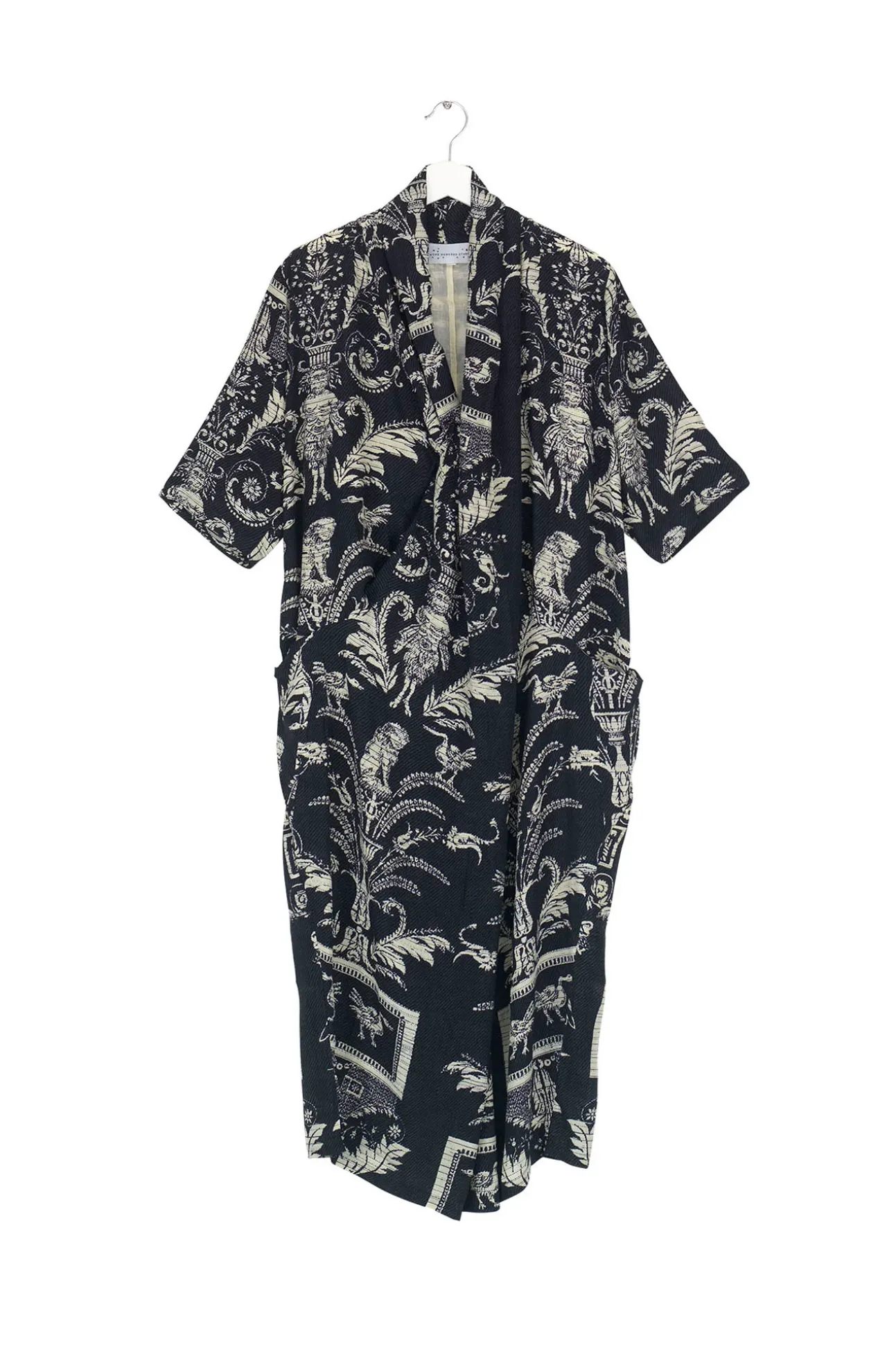 Vintage Damask Black Rachel Dress