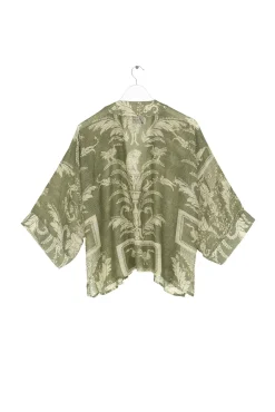 Vintage Damask Sage Kimono