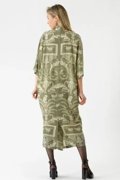 Vintage Damask Sage Rachel Dress
