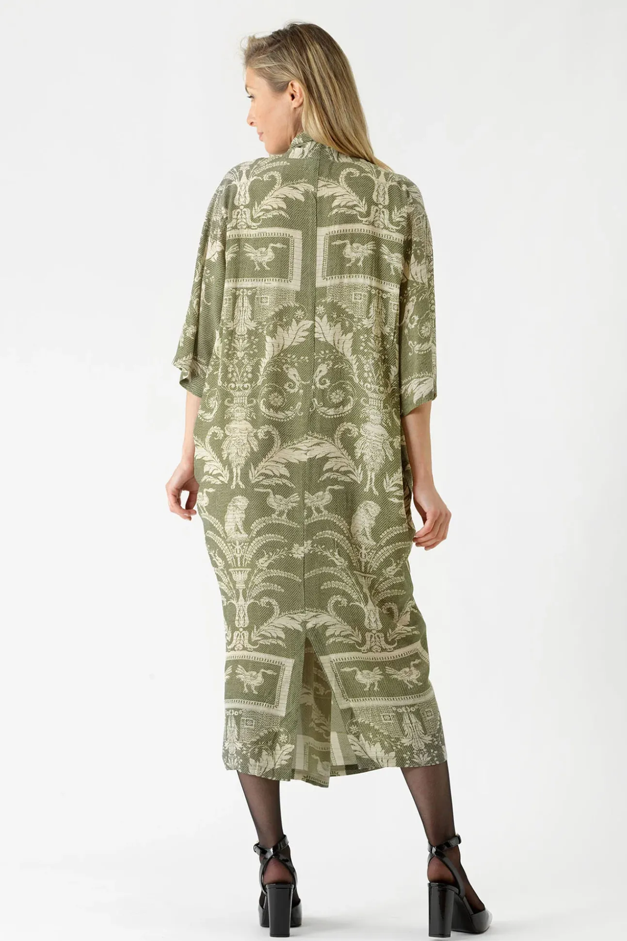 Vintage Damask Sage Rachel Dress