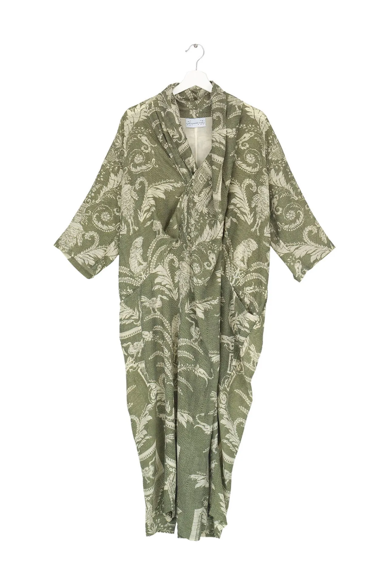 Vintage Damask Sage Rachel Dress